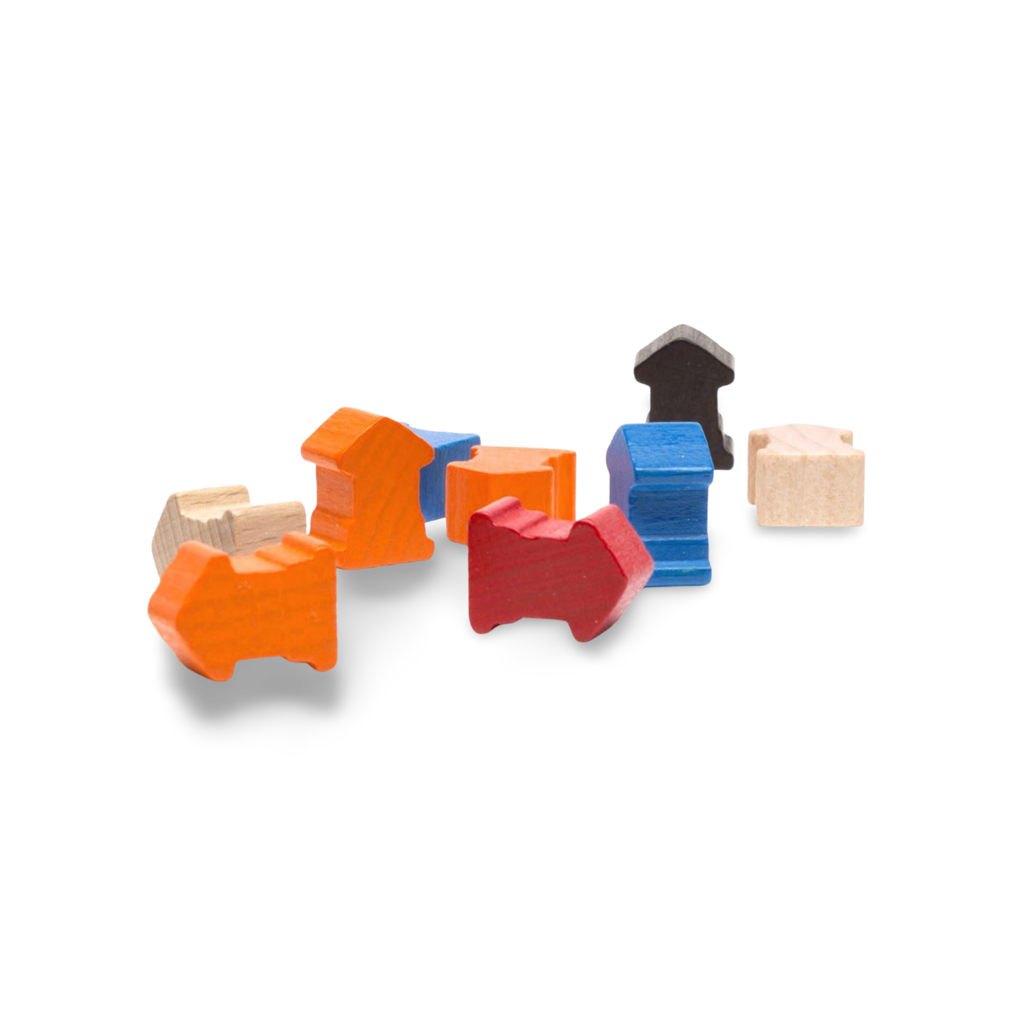 Set game pieces for Ticket to Ride Europe