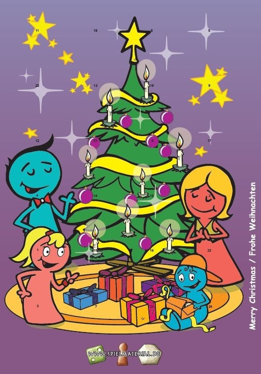 Advent calendar WITHOUT game components (empty)