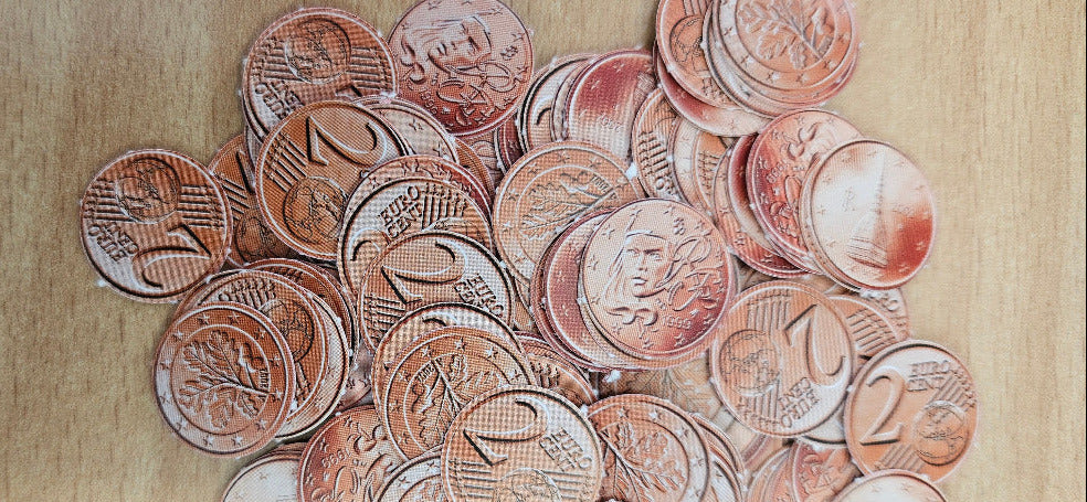 110 sets with approx. 120 coins play money - auction