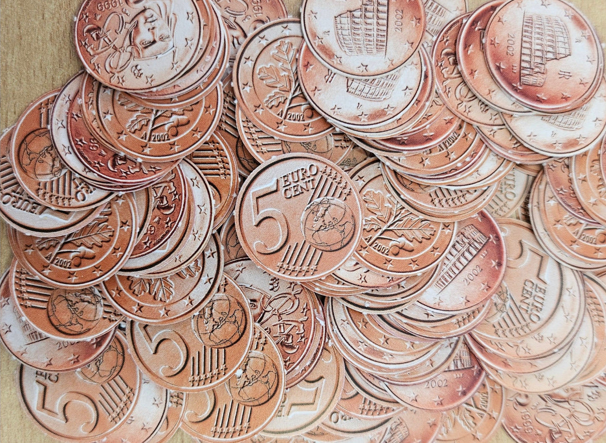 103 sets with approx. 120 coins play money - auction