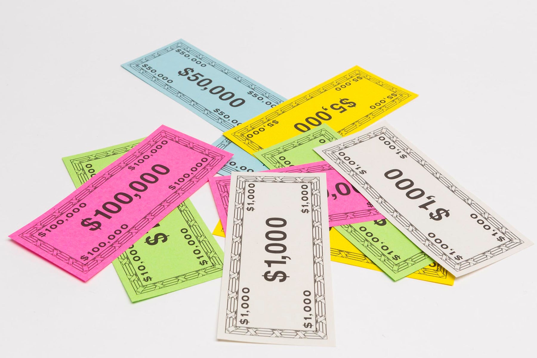 10.000 Geldscheine in 5 Notierungen - Auktion