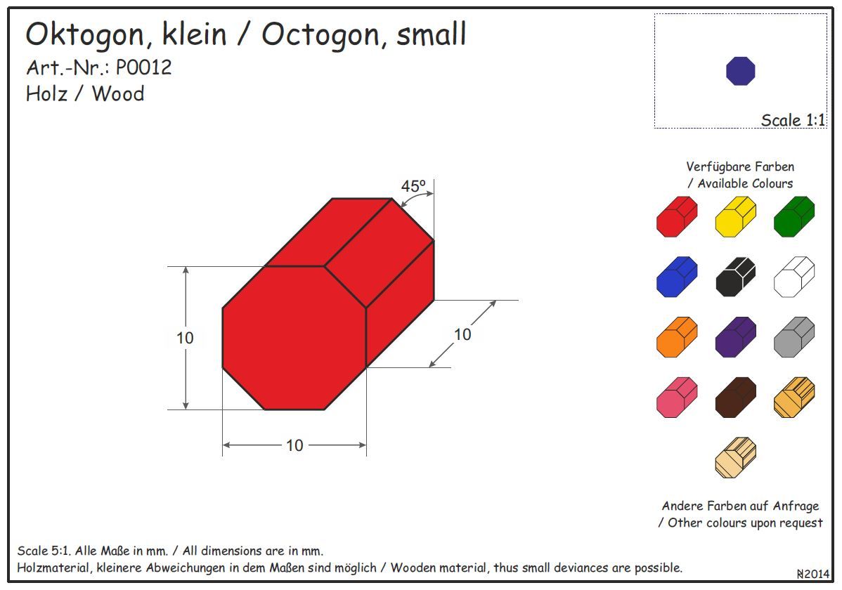 Octogon small purple - from 1000 pieces