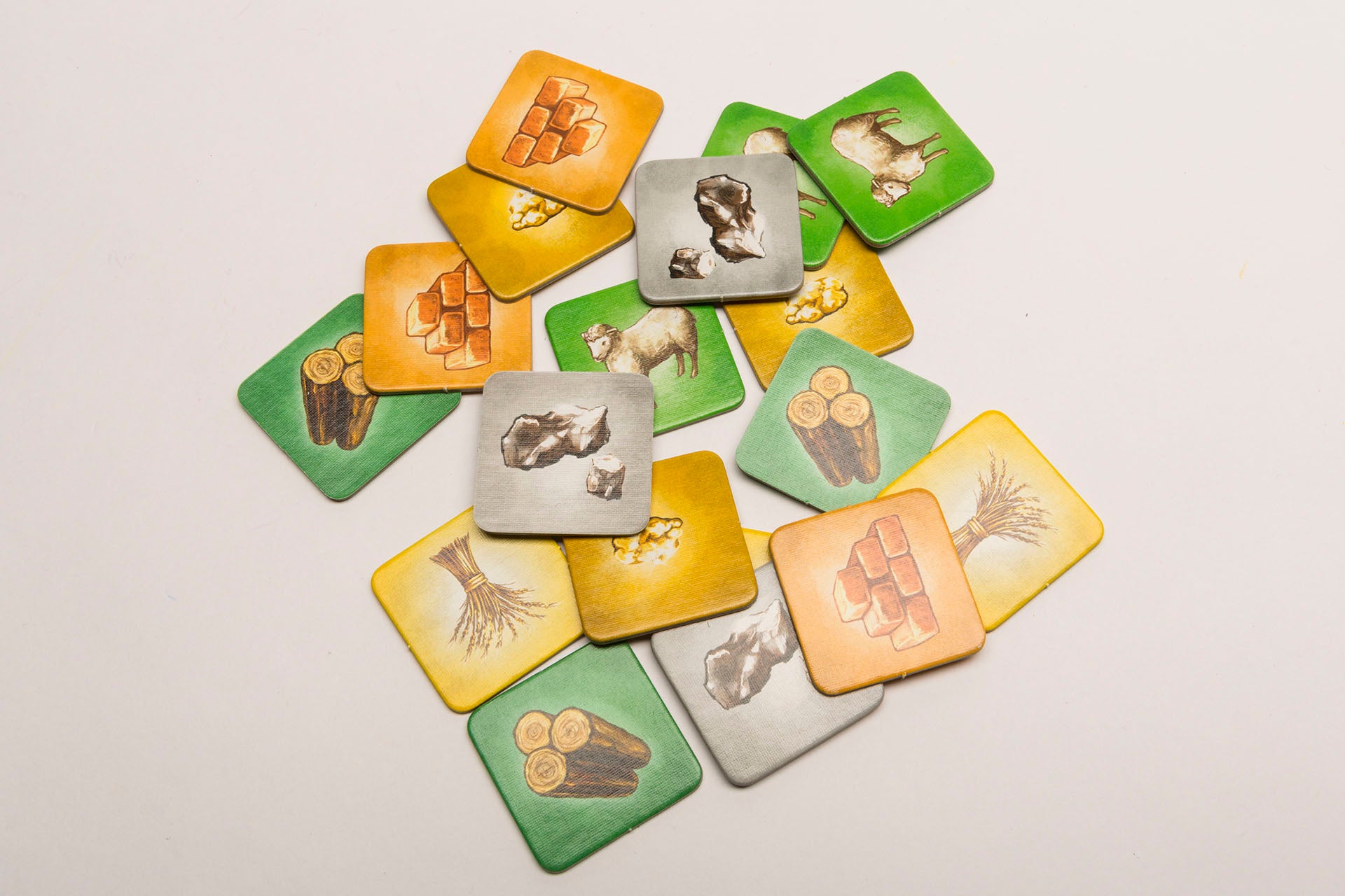 Square 40x40 mm with imprint raw materials