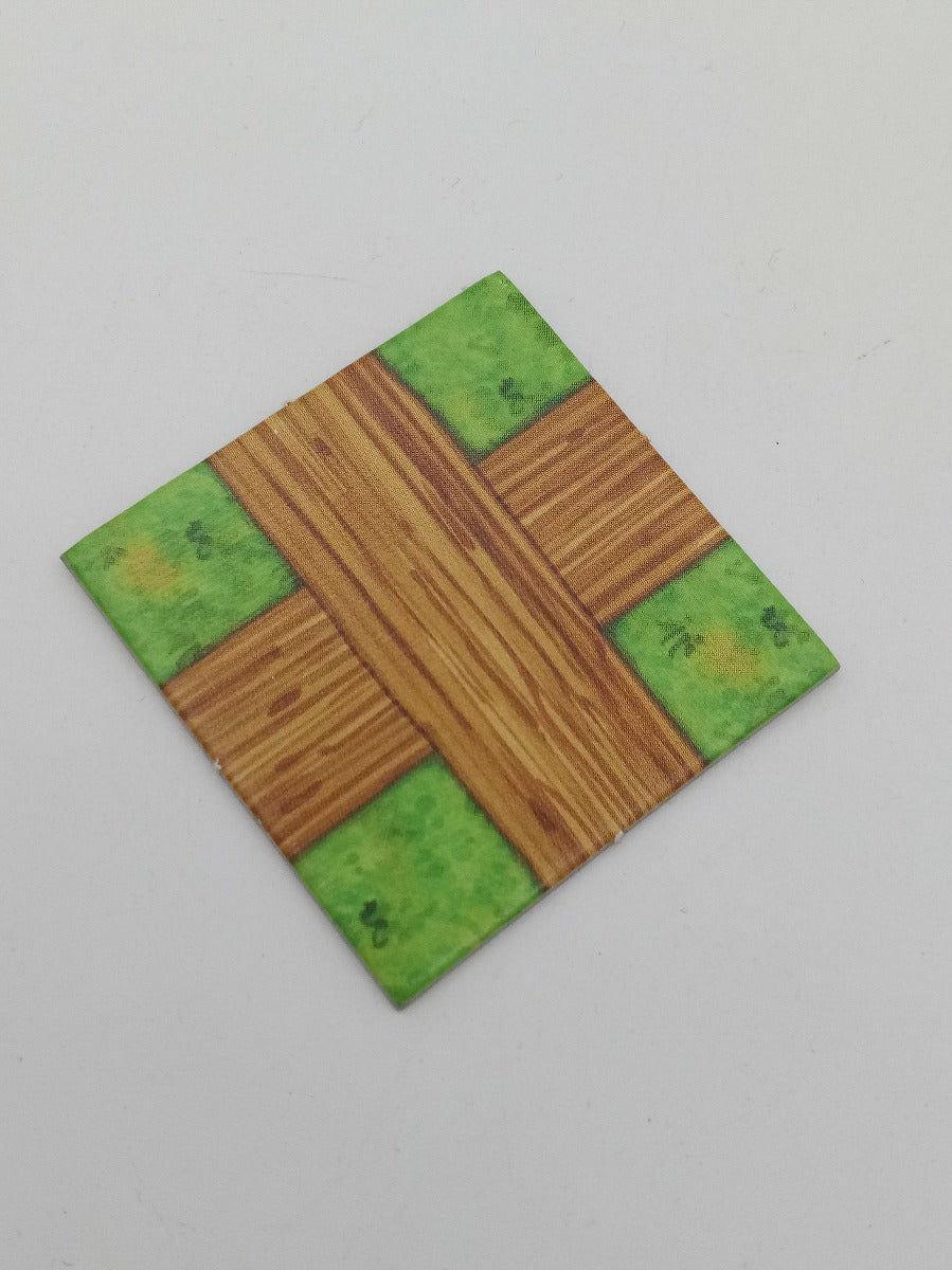 Quadrat 40x40 mm mit Aufdruck Wege
