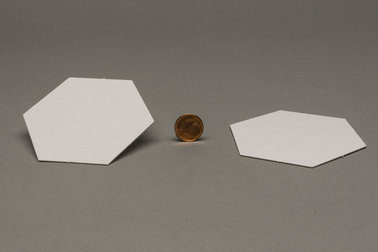 Blanko Hexagon 45 mm (Siedler Größe)