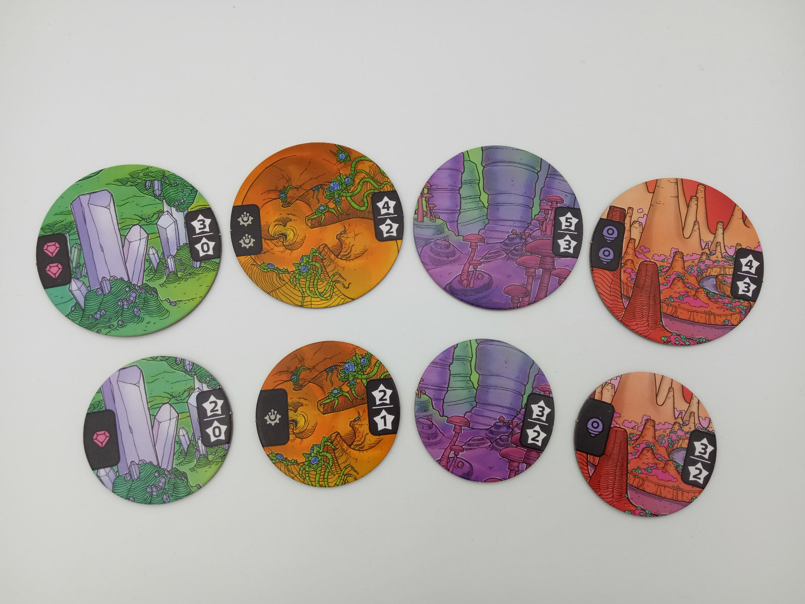 Planets, worlds from the game Cryo