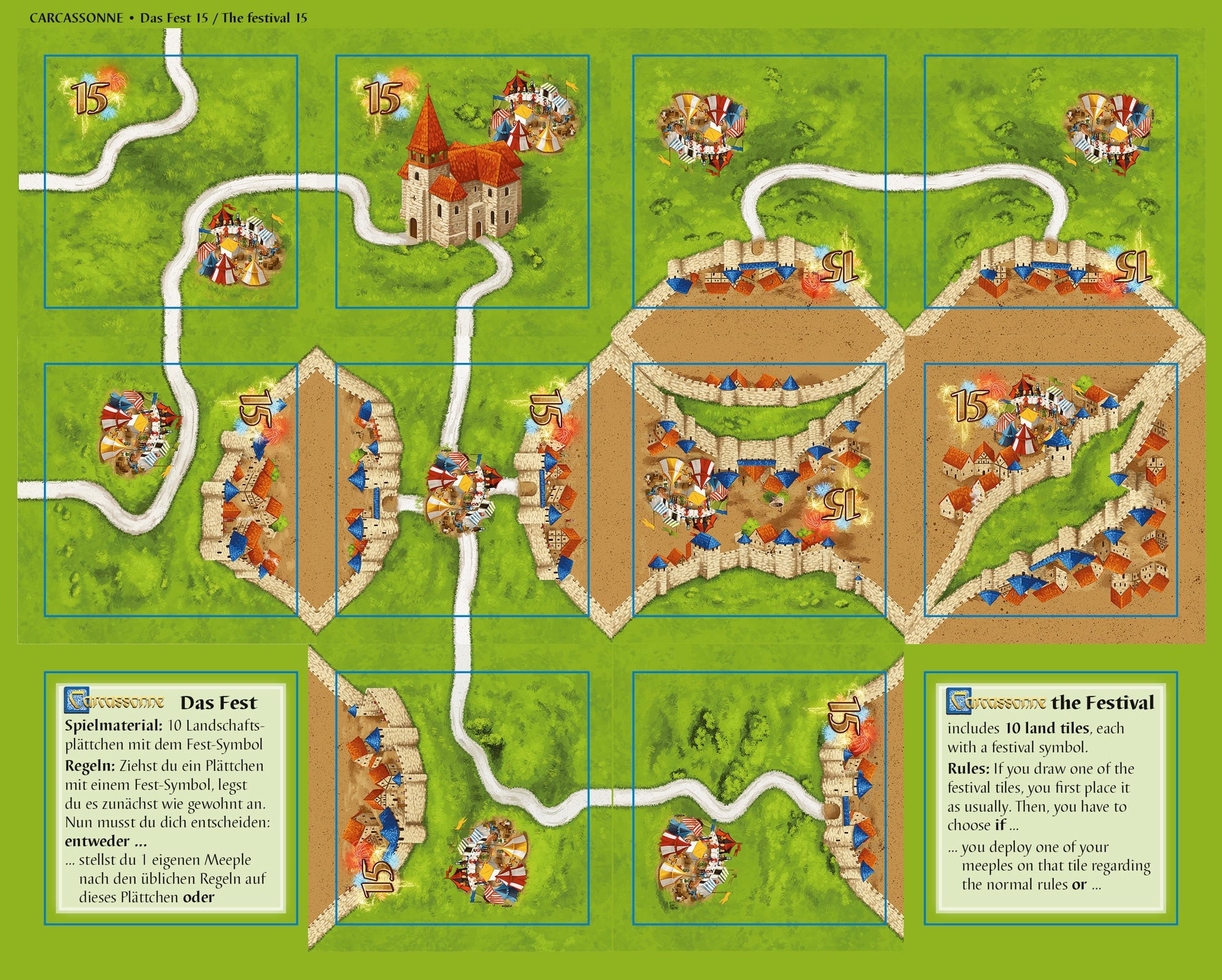Carcassonne - Das Fest II (neue Edition) - (DEU/ENG)