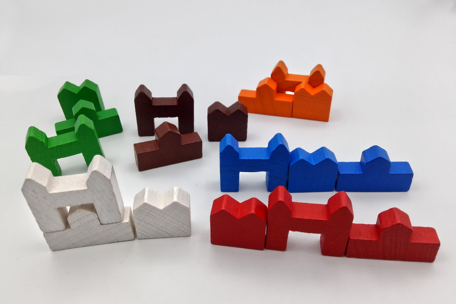 Siedler - kompletter Satz für Grundversion (Alternativsteine)