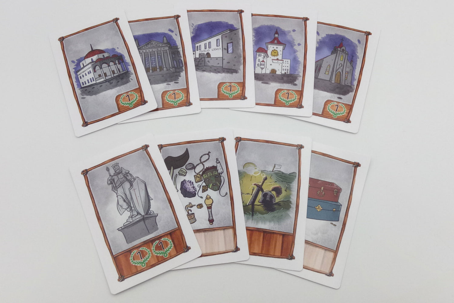 Set Siegpunkt-, Wertkarten (passend auch für Siedler) - 5/6 Spieler