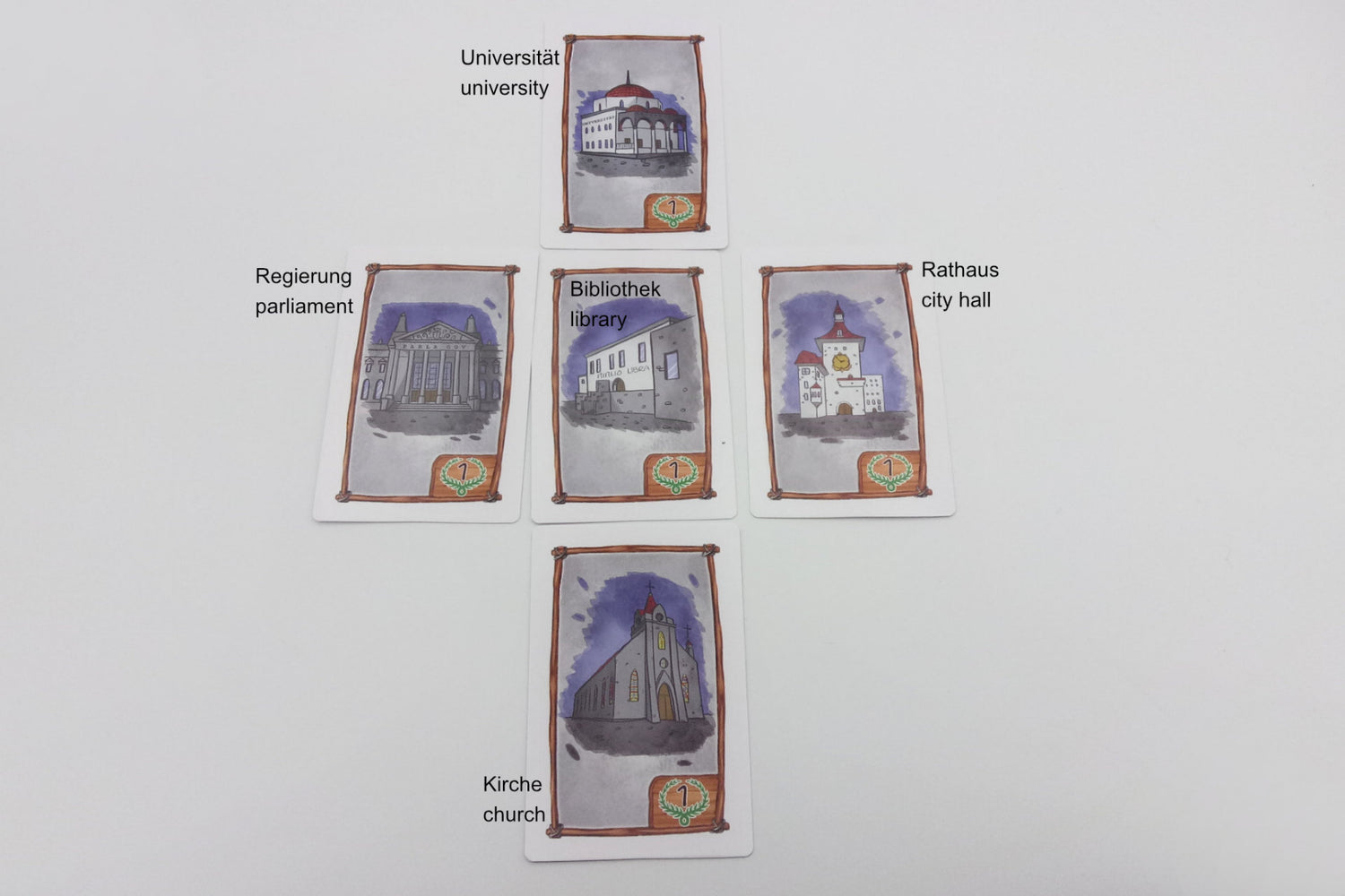 Set Siegpunkt-, Wertkarten (passend auch für Siedler) - 5/6 Spieler