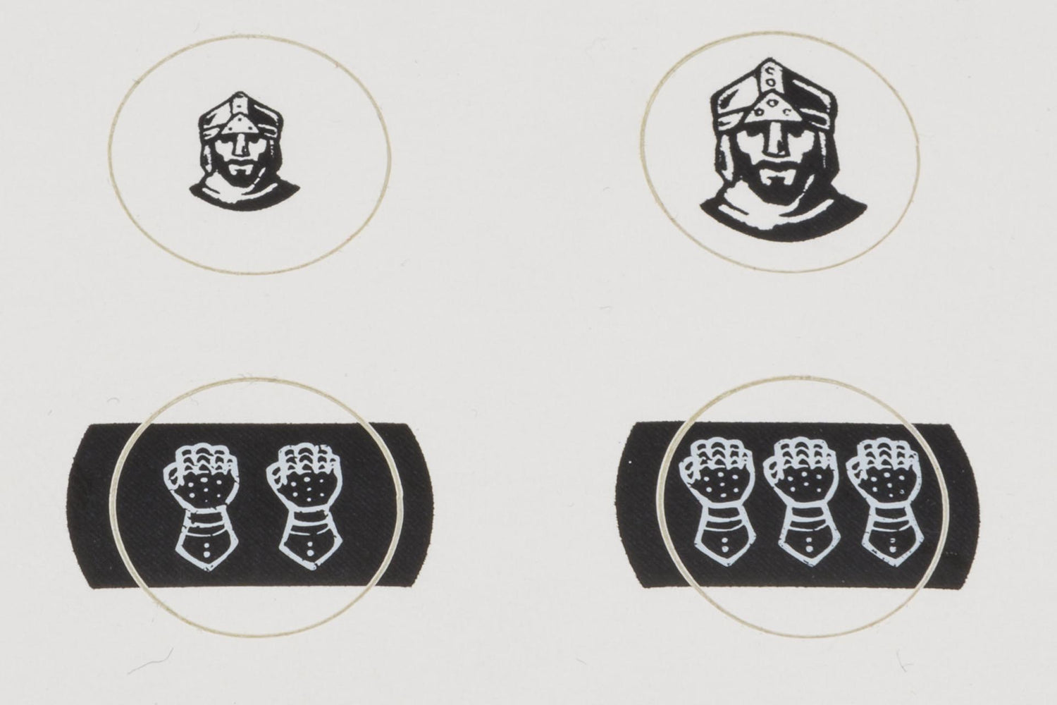 Sticker for Cities & Knights (2 per type)