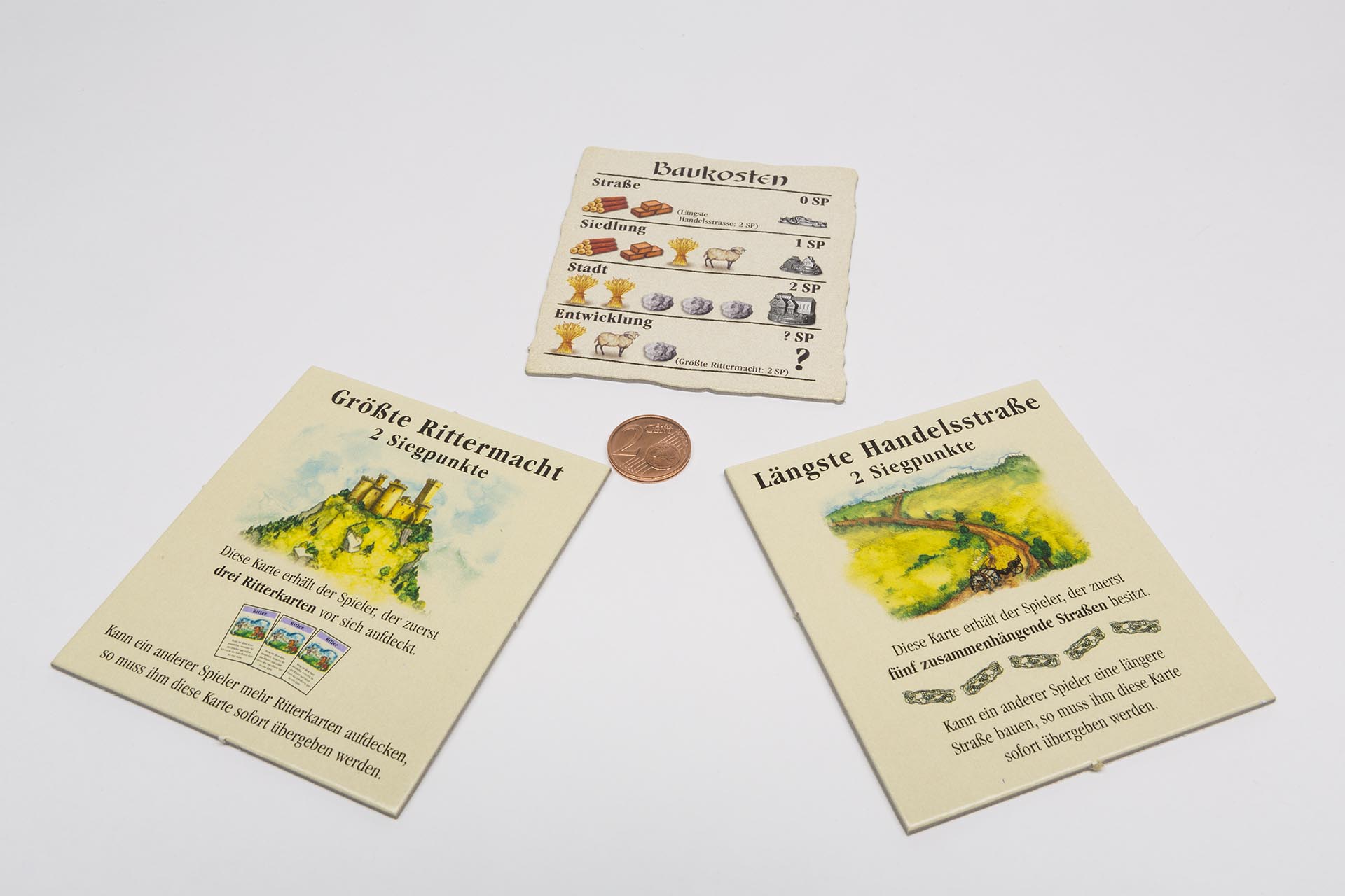3 Pappteile (Basisspiel, 3-4 Spieler, 2. Edition EK)