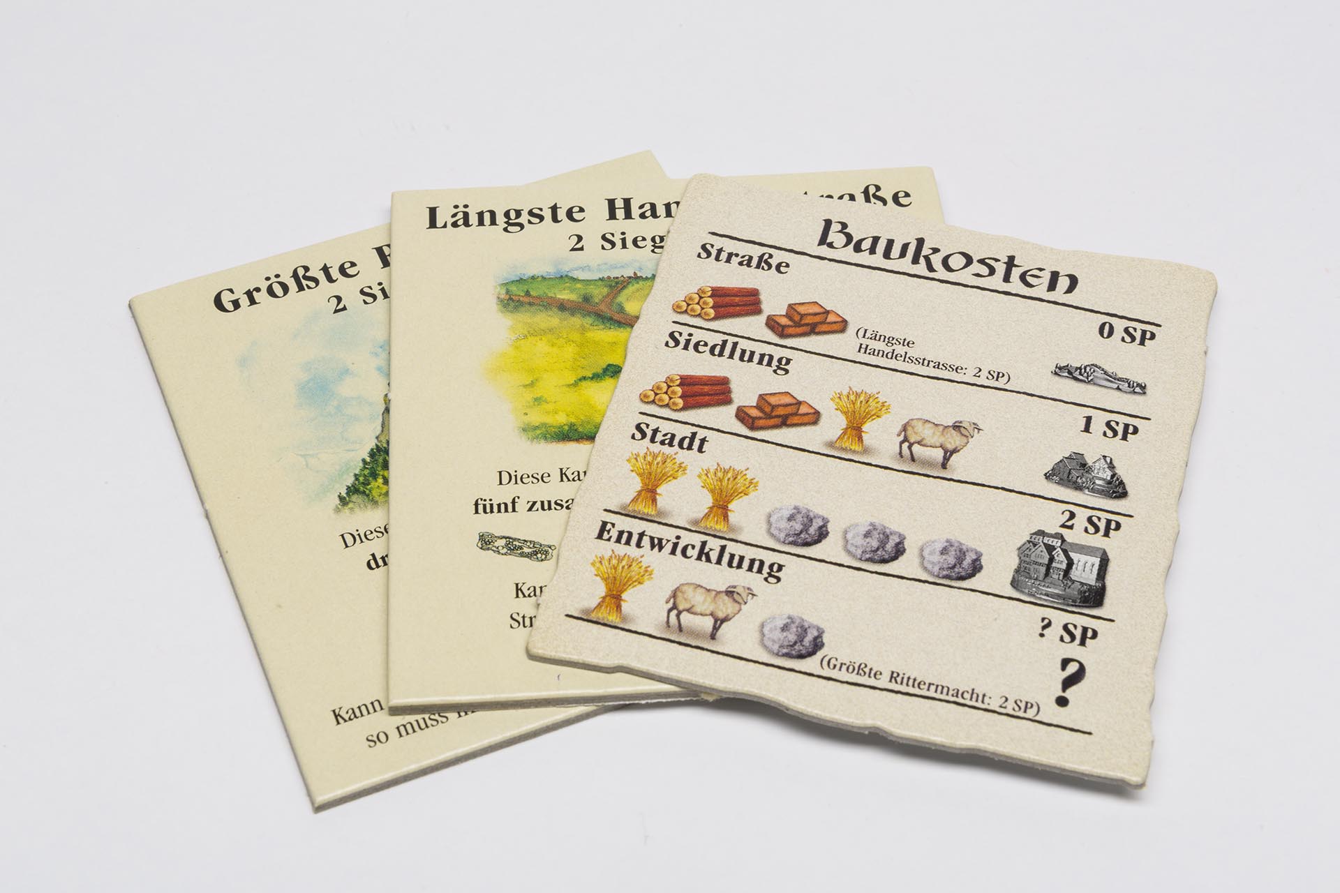 3 Pappteile (Basisspiel, 3-4 Spieler, 2. Edition EK)