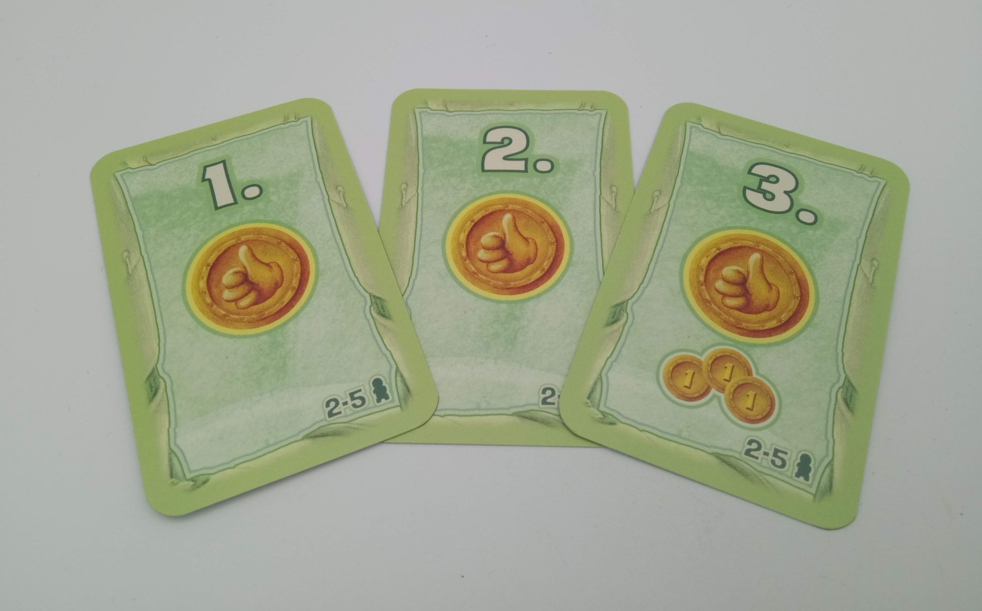 Set Karten 1-3, Spielerreihenfolge