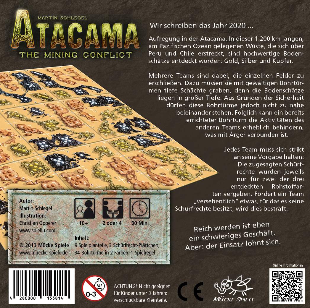 Atacama 2.Auflage mit 3-Personen-Spielplan (DEU/ENG)