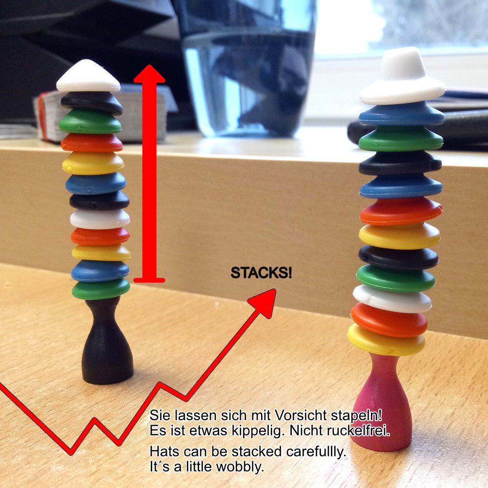 Westernhüte aus Gummi