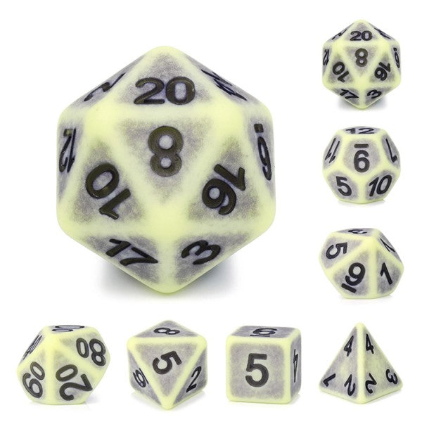 Set Antique-dice Yellow Apatite