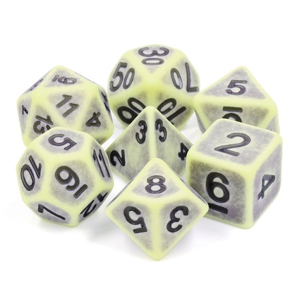 Set Antique-dice Yellow Apatite