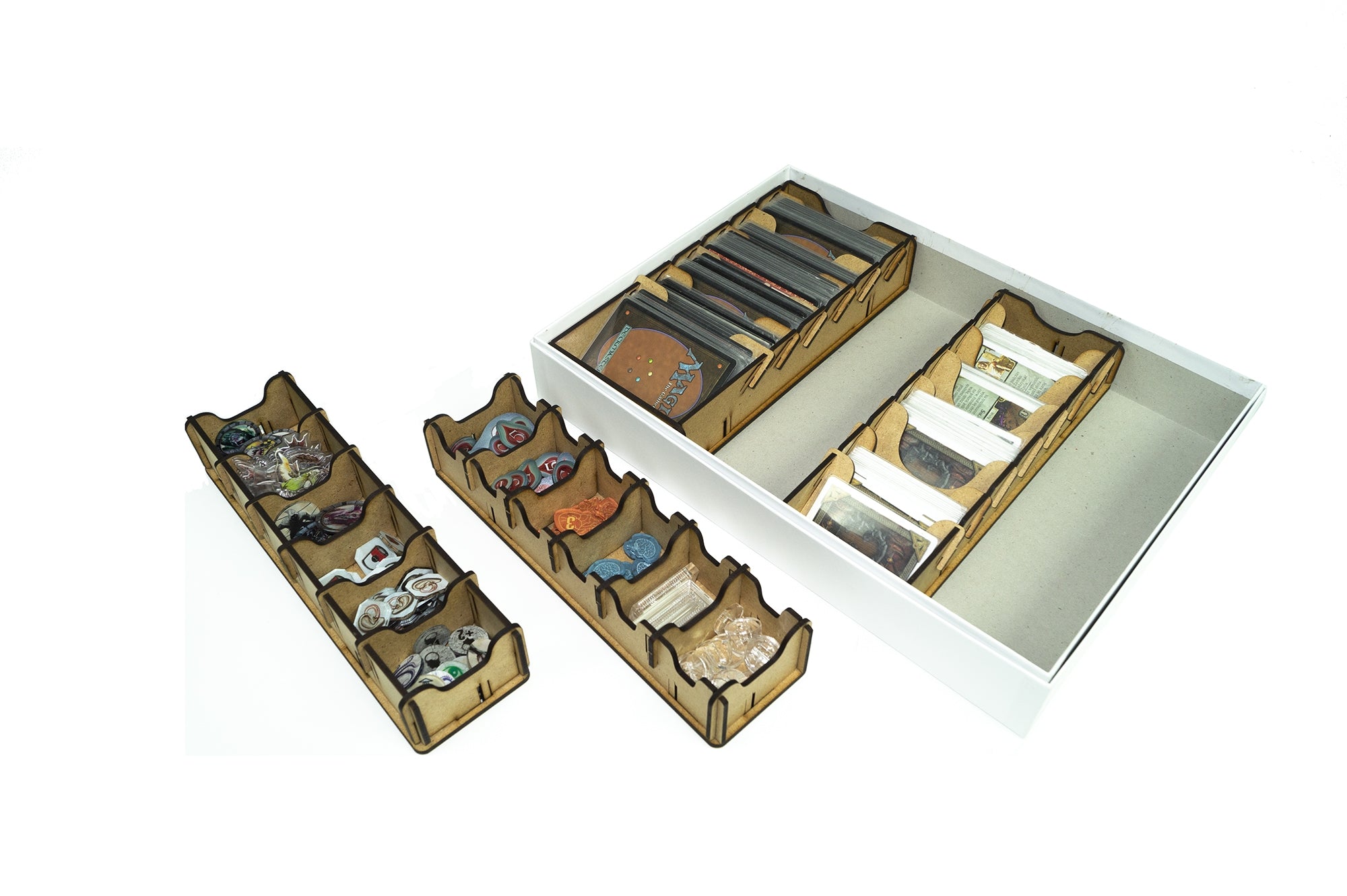 Inserts / storage modules for game boxes - Wood - module playing cards