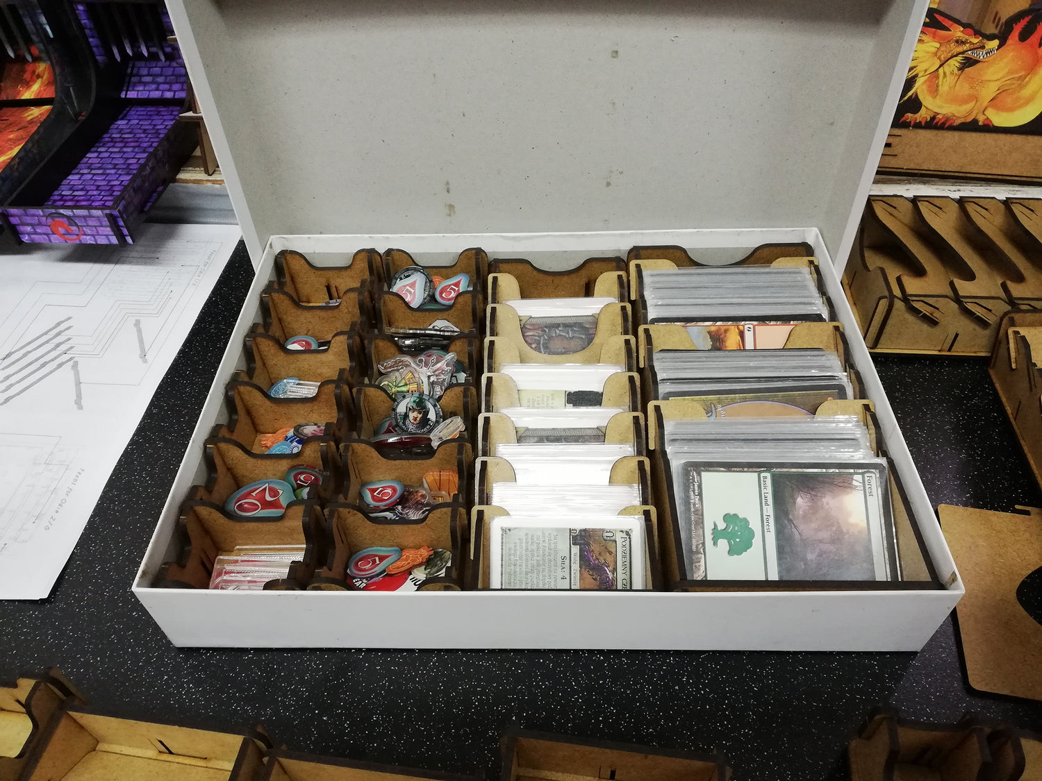 Einsätze für Spielschachteln - Holz - Modul Spielkarten