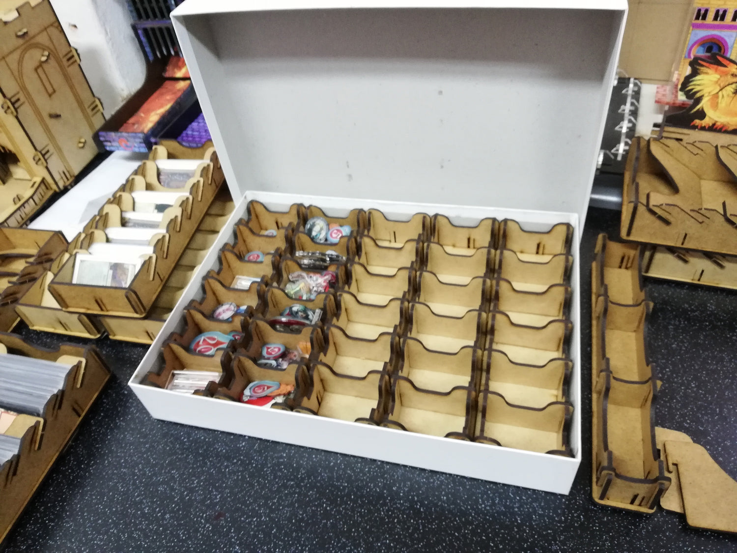 Einsätze für Spielschachteln - Holz - Modul Spielkarten