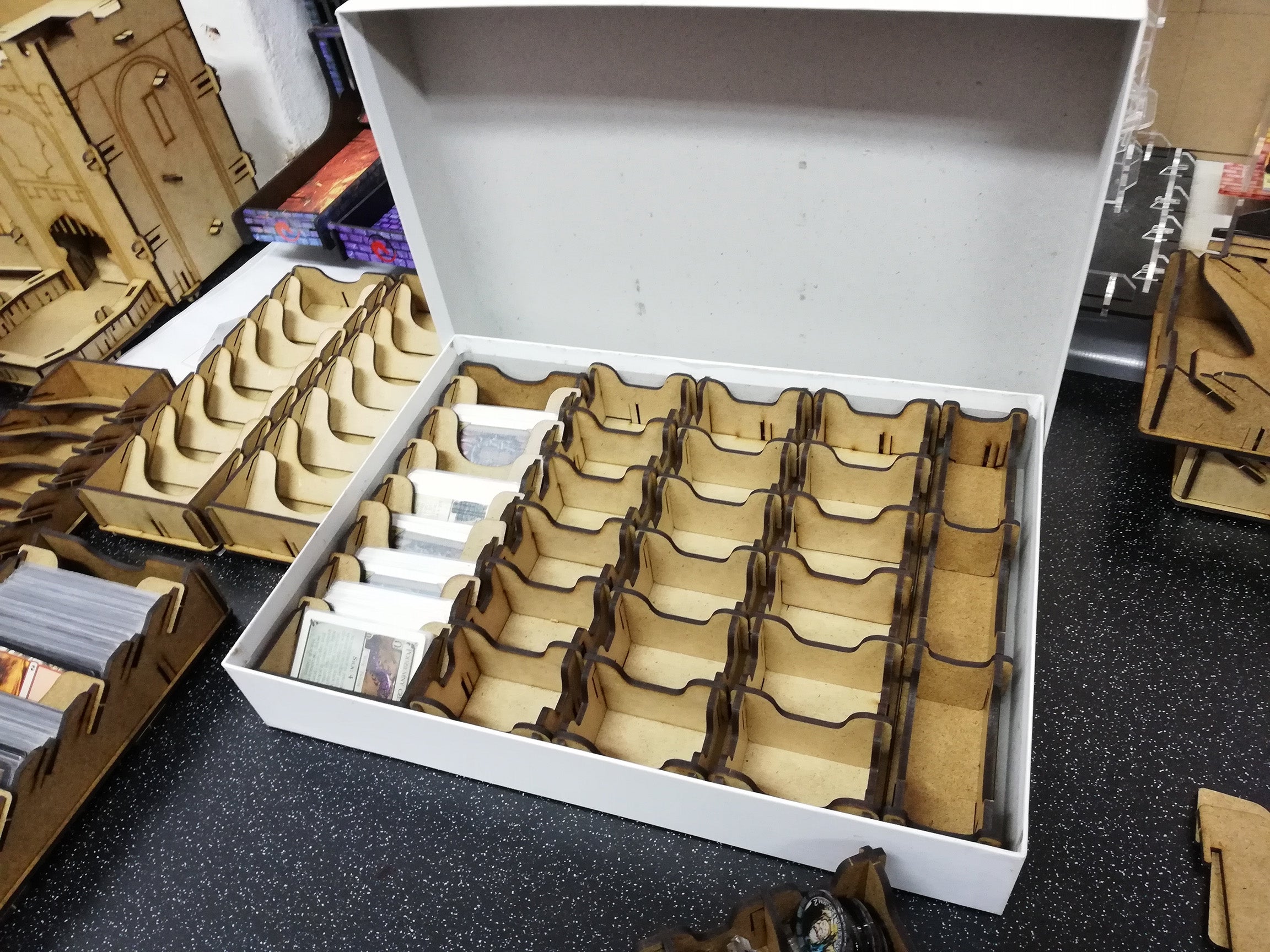 Einsätze für Spielschachteln - Holz - Modul kleine Spielkarten