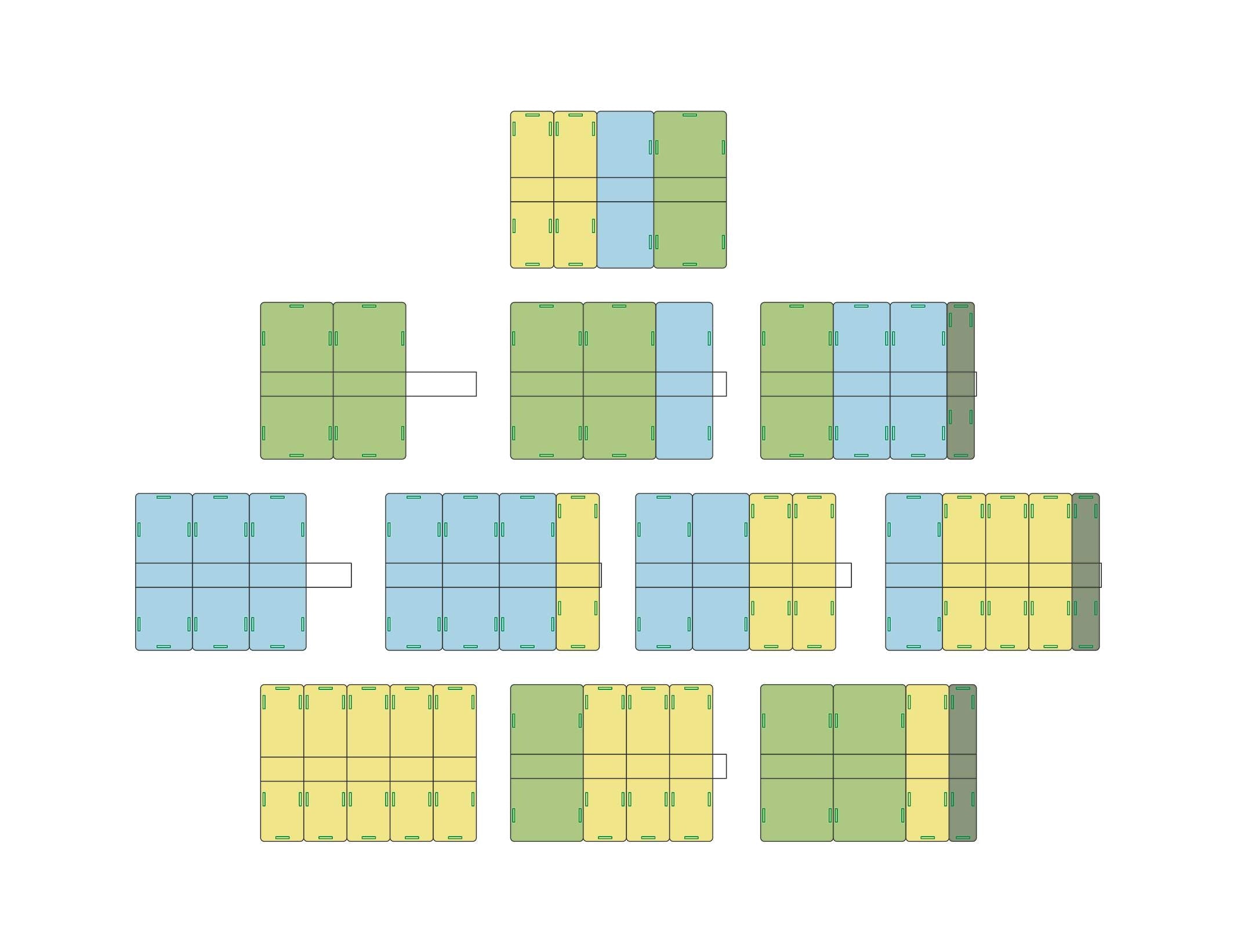 Einsätze für Spielschachteln - Holz - Modul Counter