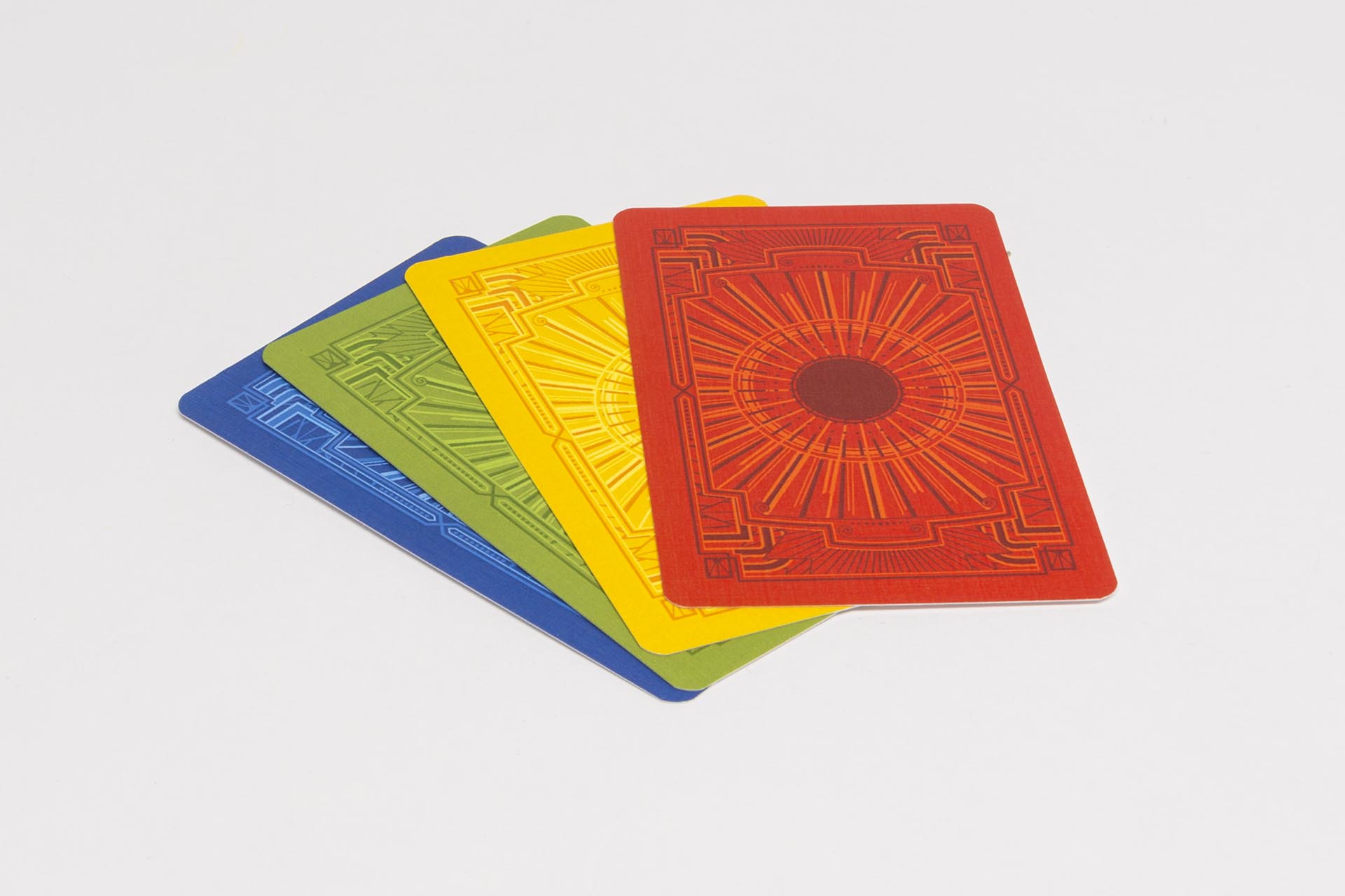 Set Spielkarten blanko, bunte Rückseite