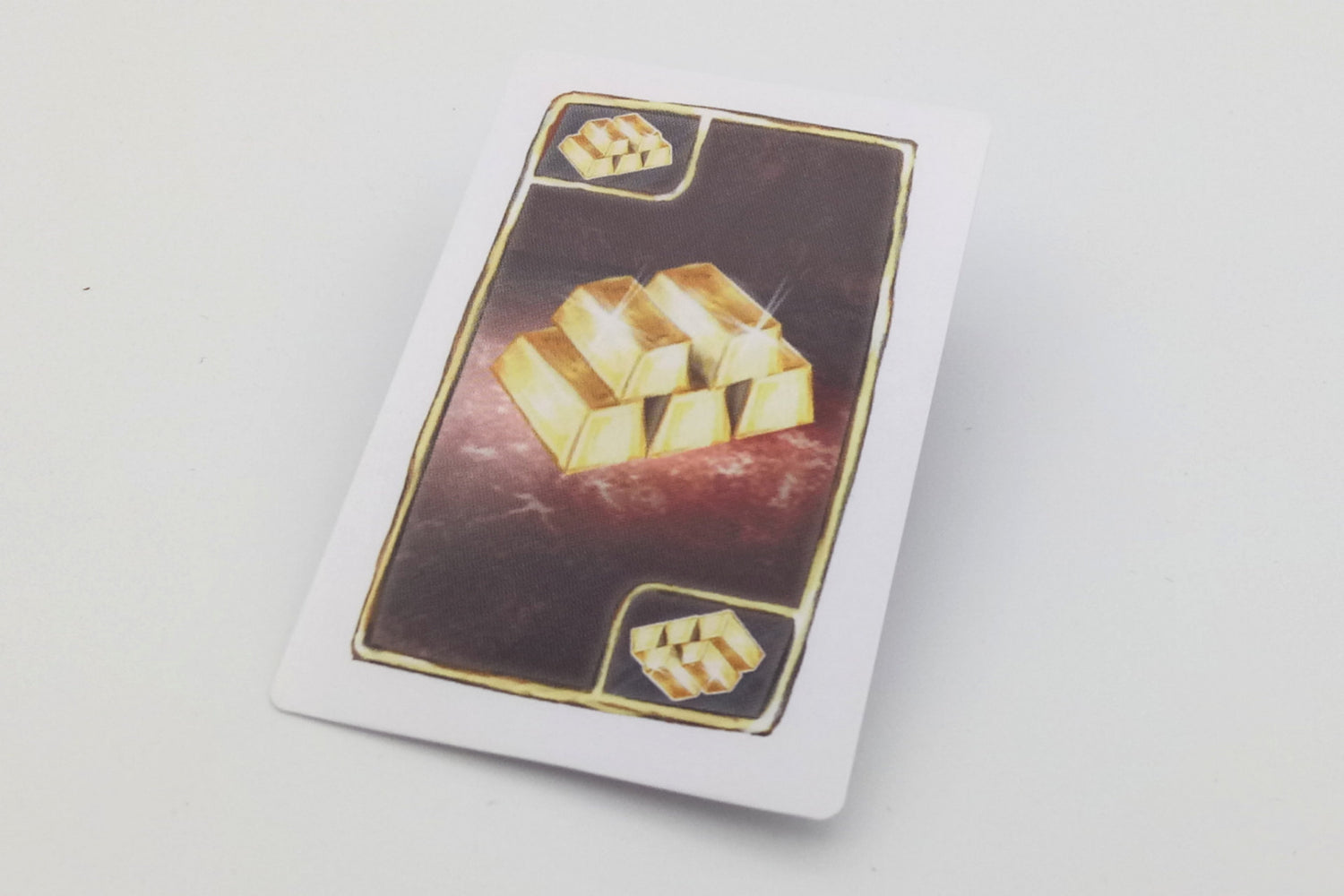 cards goods - gold bars