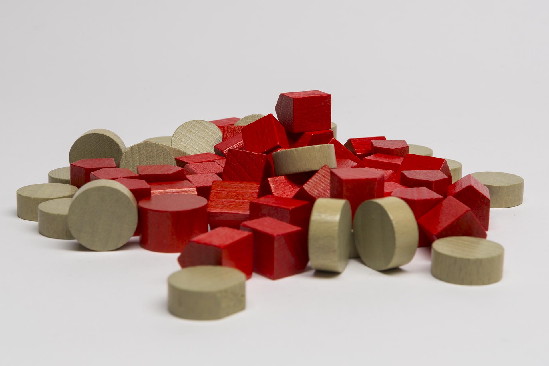 Game pieces for Kingdom Builder 1st expansion