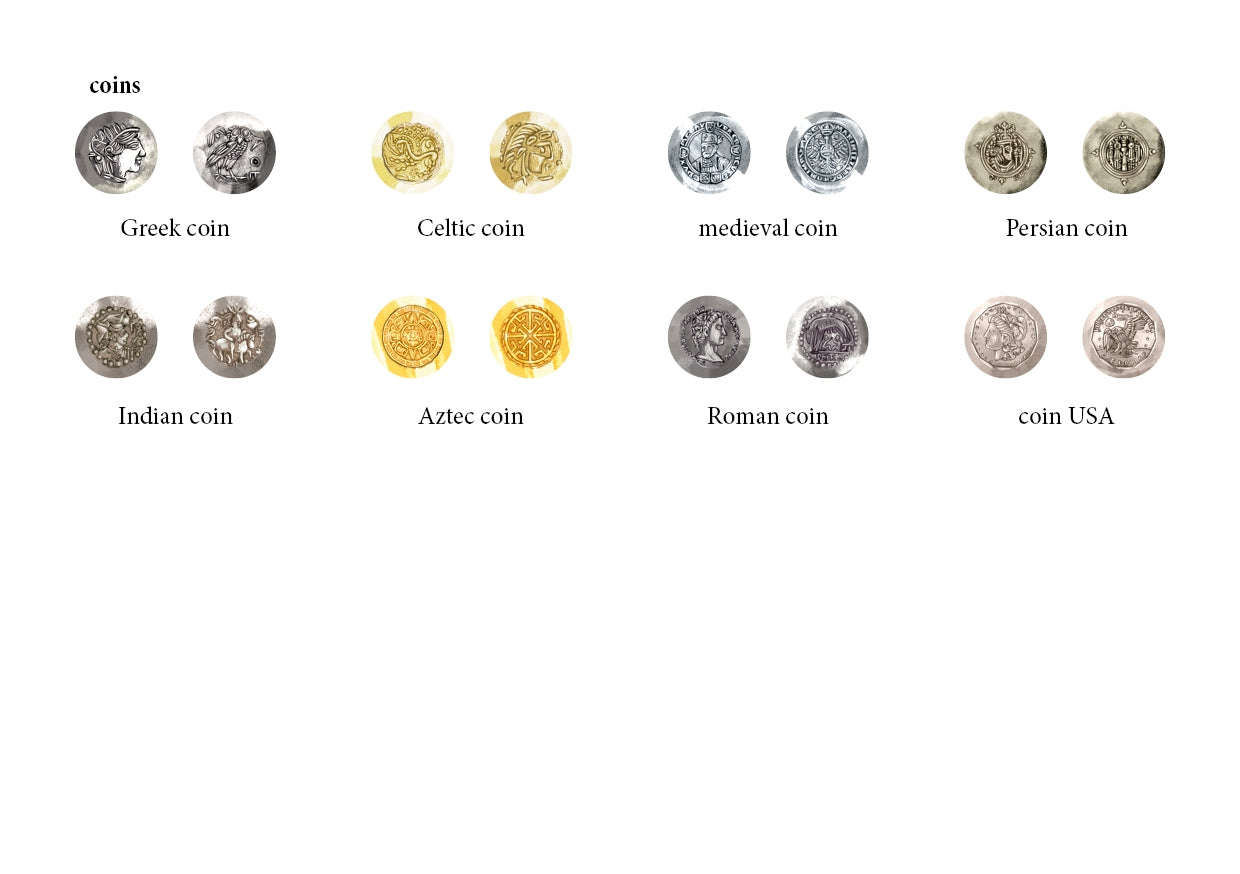 Sticker 14mm "coins"