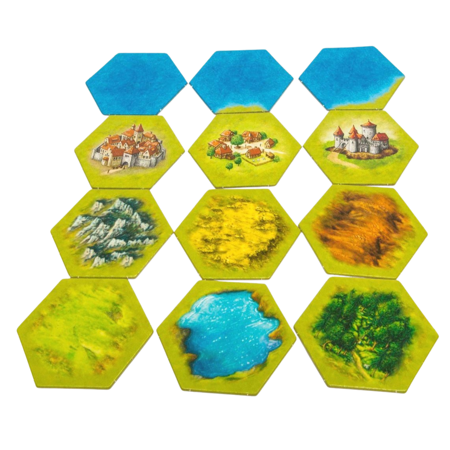 landscape counters hexagonal