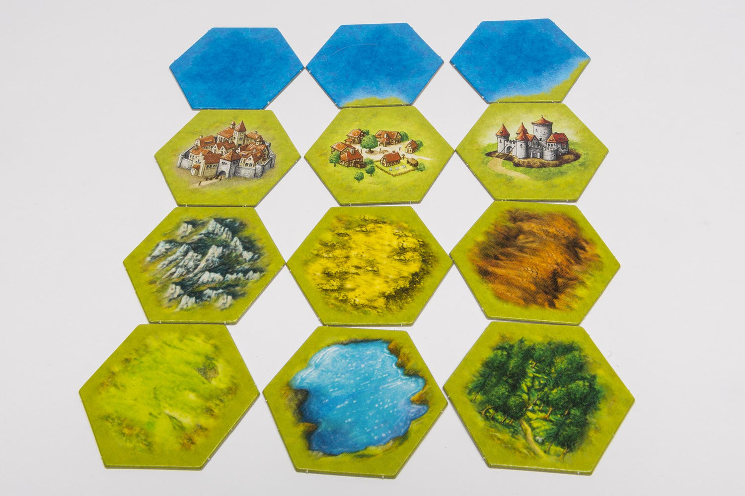 landscape counters hexagonal