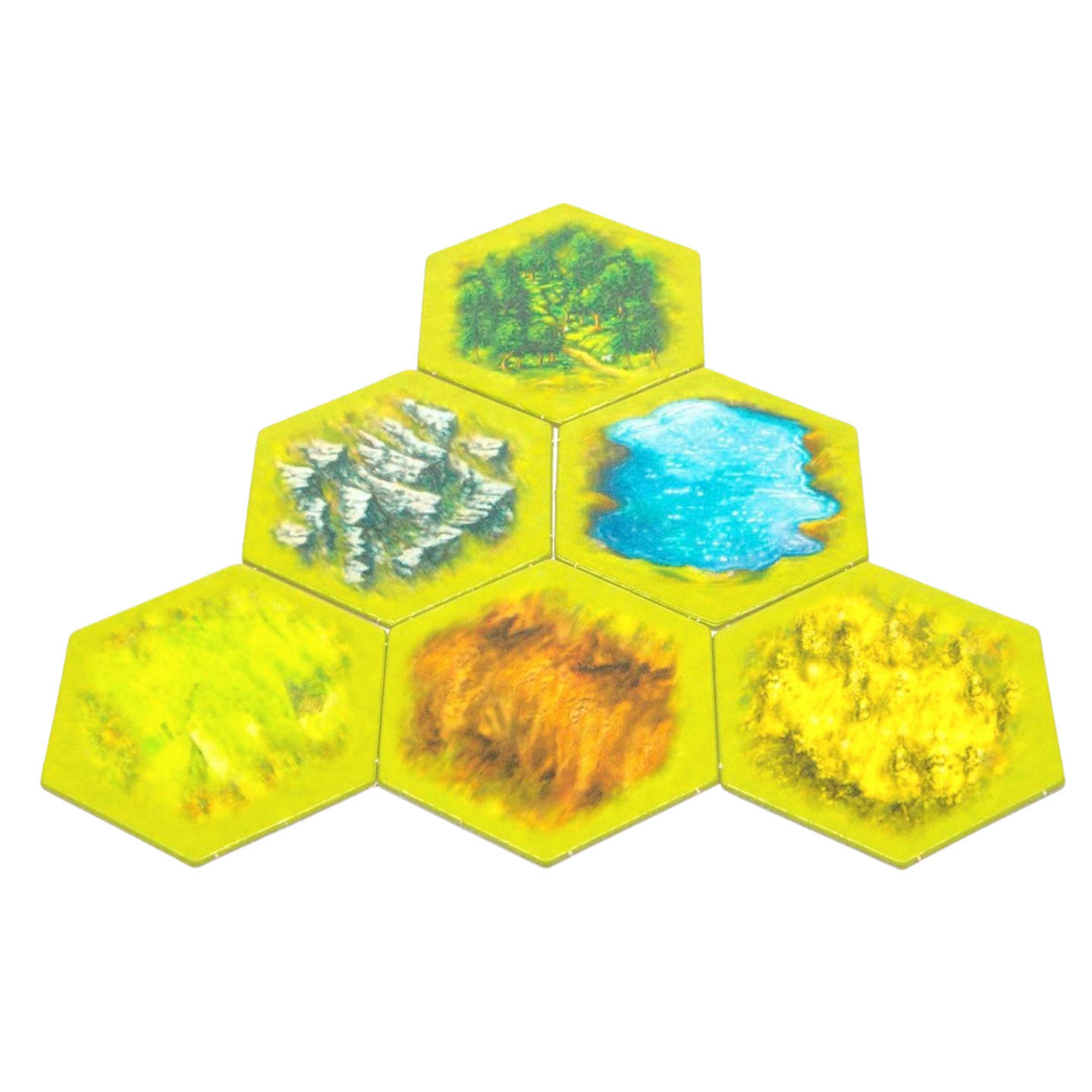 landscape counters hexagonal