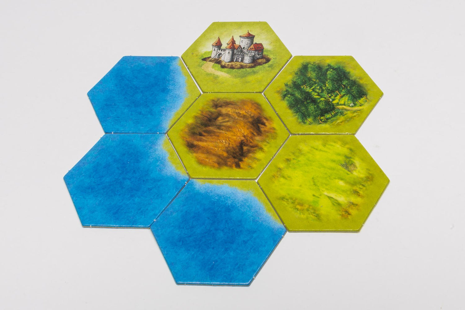 landscape counters hexagonal