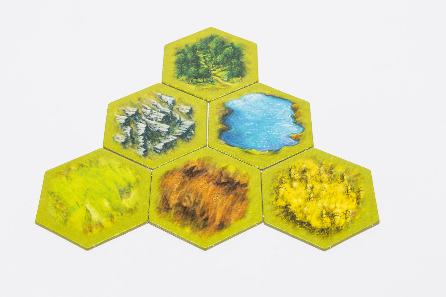 landscape counters hexagonal