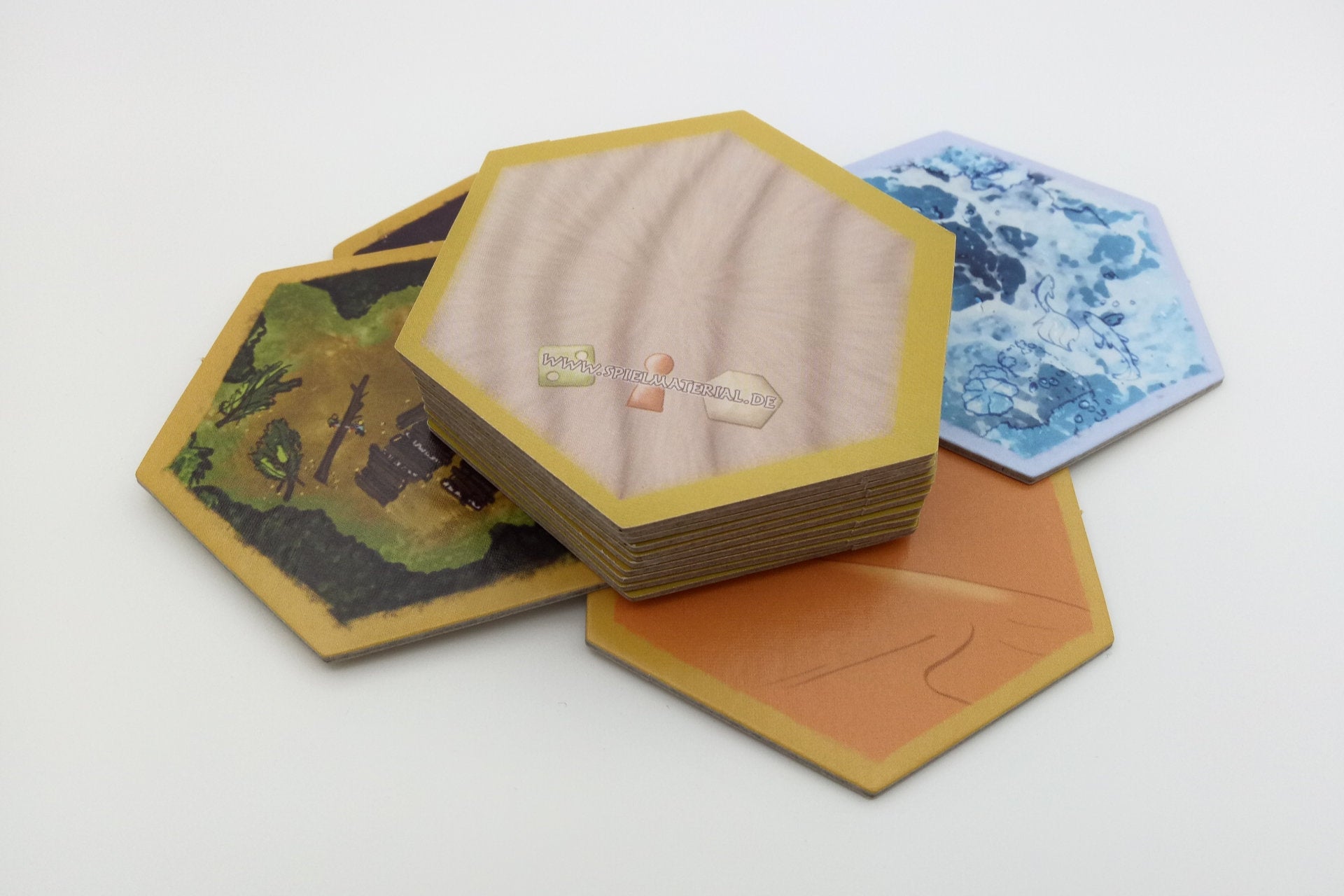 landscape counters hexagonal