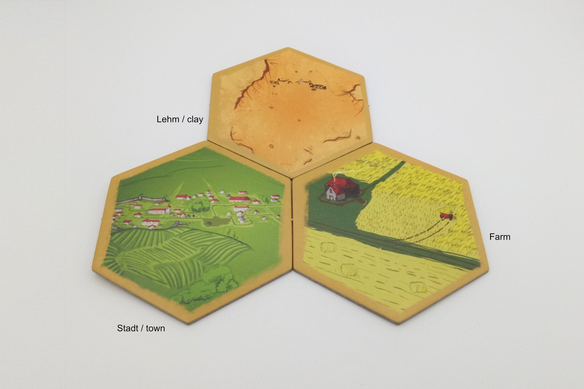 landscape counters hexagonal