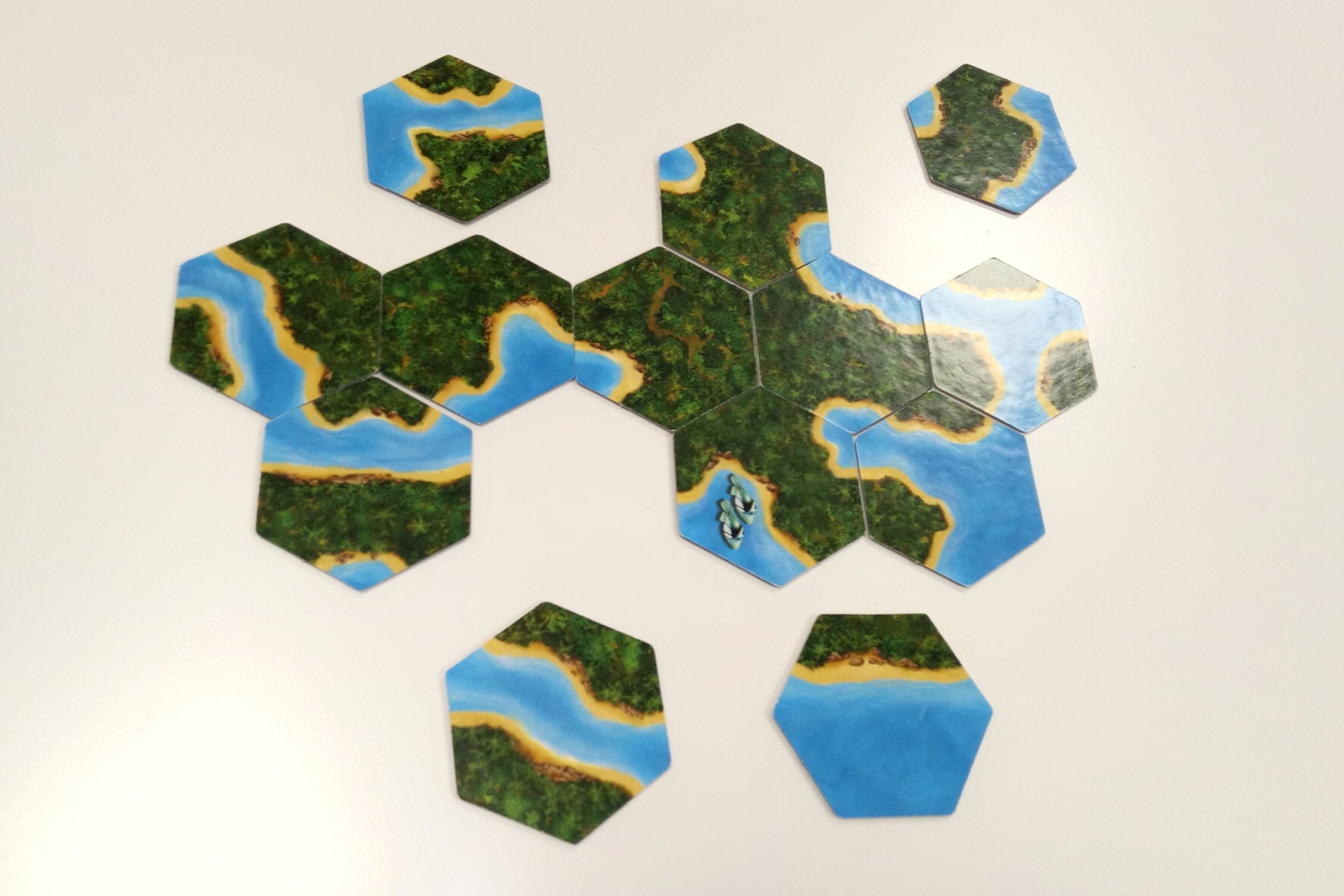 Landschaftsfelder Amazonas hexagonal