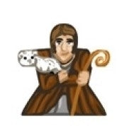 Hirte - Aufkleber für Meeple
