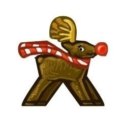 Rudolph - Aufkleber für Meeple
