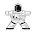 Astronaut - Aufkleber für Meeple