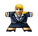 Businesswoman 3 - Label for Meeples