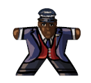 train driver 4 (Germany) - Label for Meeples