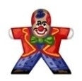 Zirkus Clown - Aufkleber für Meeple
