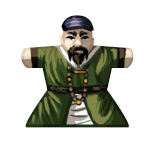 Chinese official - Label for Meeples