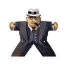 Gangster Boss (Al Capone) - Aufkleber für Meeple