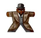 Zuhälter 2 - Aufkleber für Meeple