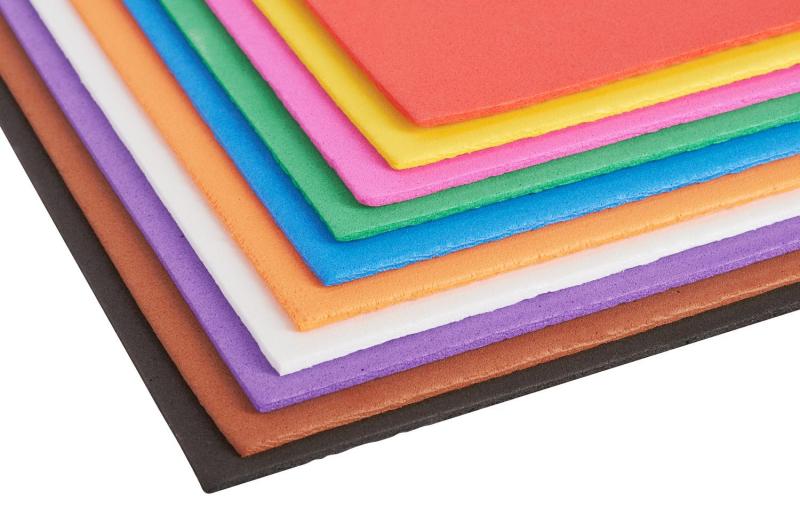 Foam rubber set in 10 colors