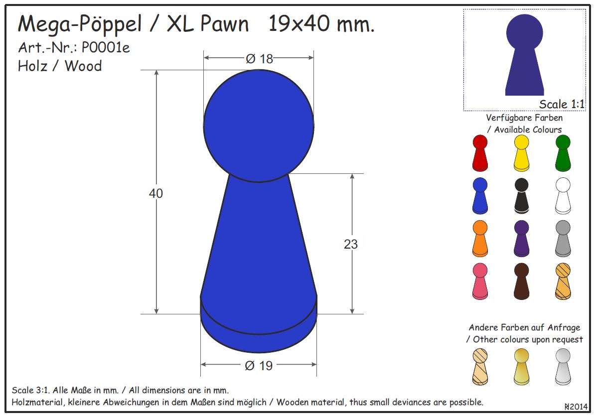Mega-Pöppel 19x40 mm